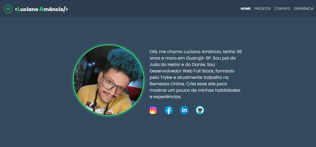 Meu site pessoal